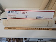 LOT OF 2 -- 38"x24" SANDSTONE 18 Mono Blank Needlepoint Canvas Light Beige