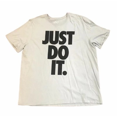 Nike Just Do It T-Shirt White Big Logo DX1987 133 Unisex Size Medium New