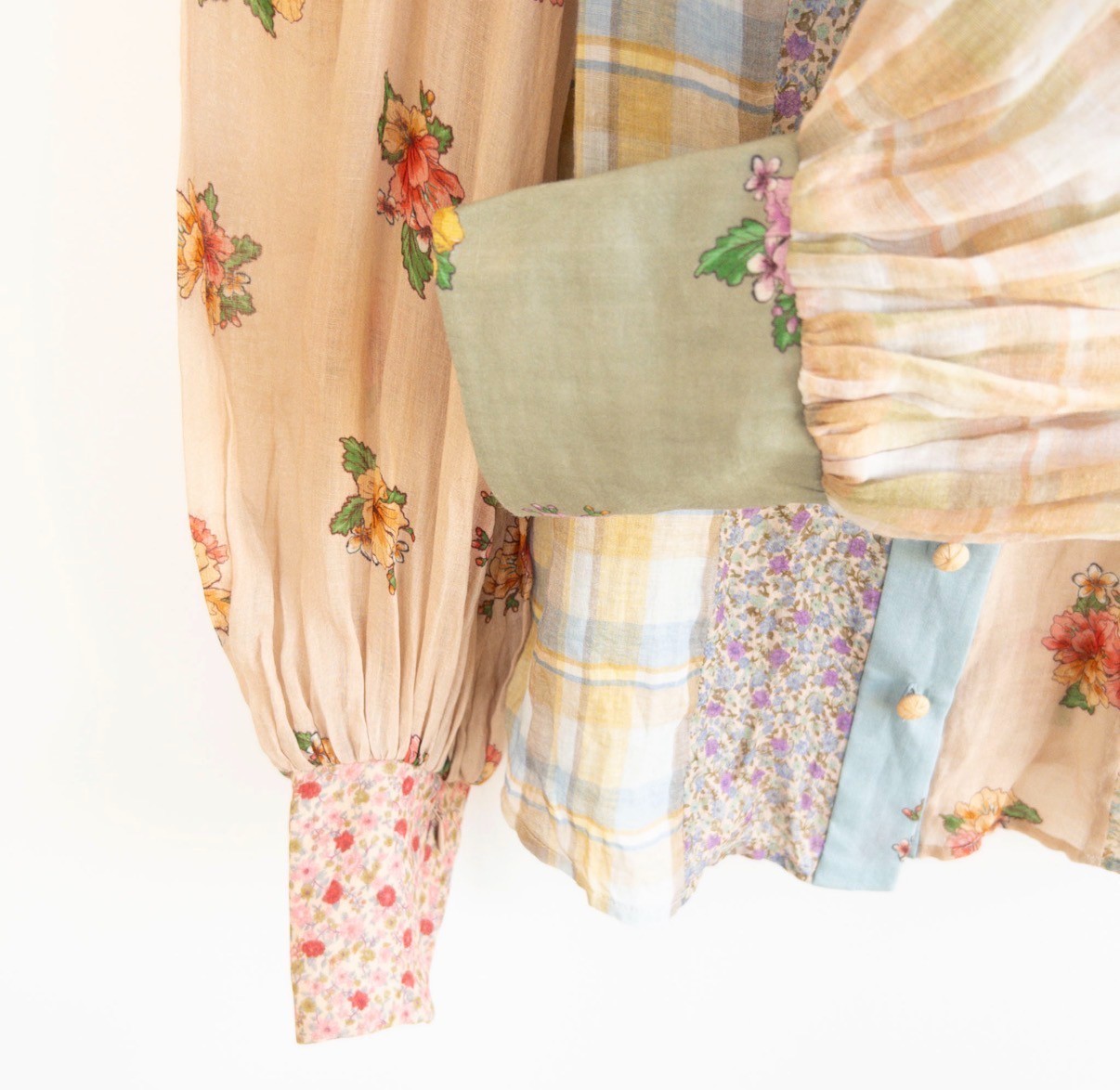 Zimmermann Patchwork Collared Shirt Size 1 / AU 1… - image 9