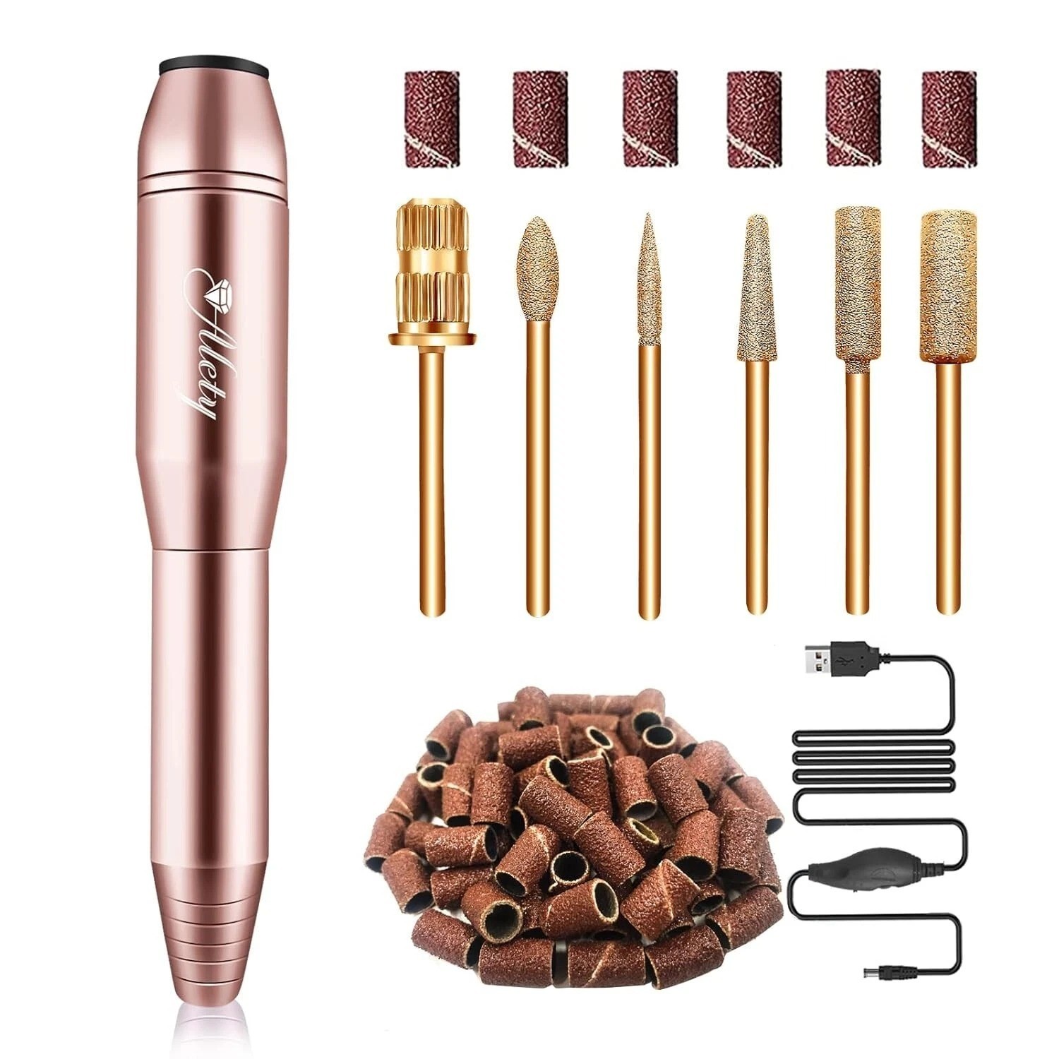 Dremel Nail Polish for File Gel Acrylic Grinder Buffer Tool Finger Drill Kit NEW