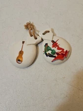 Set Of Vintage Castanets Mexican Folk Art
