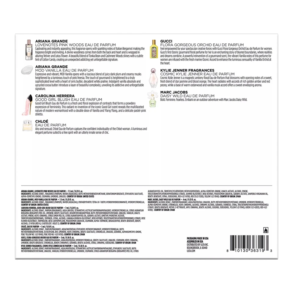 Beauty Finds By ULTA 2025 Fragrance Crush 7 迷你香水礼品套装全新限量版 — 第 4/4 张图片