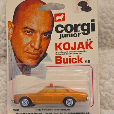 Corgi Junior Kojak Buick '68 Gold Diecast Car Blister Pack #5105