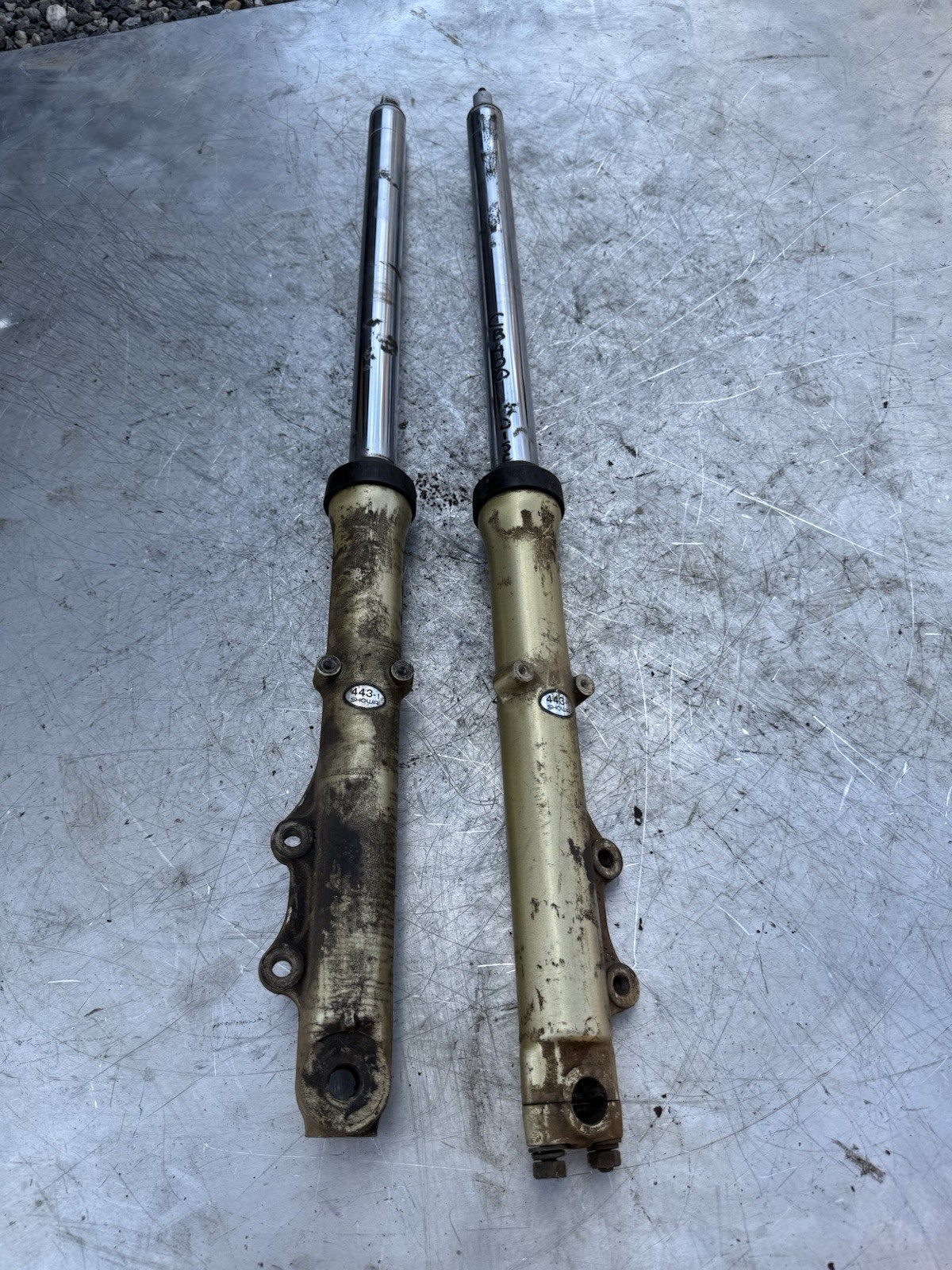 Honda CB400 CB 400 Forks Fork Trees Tree Clamp Front End Triple OEM