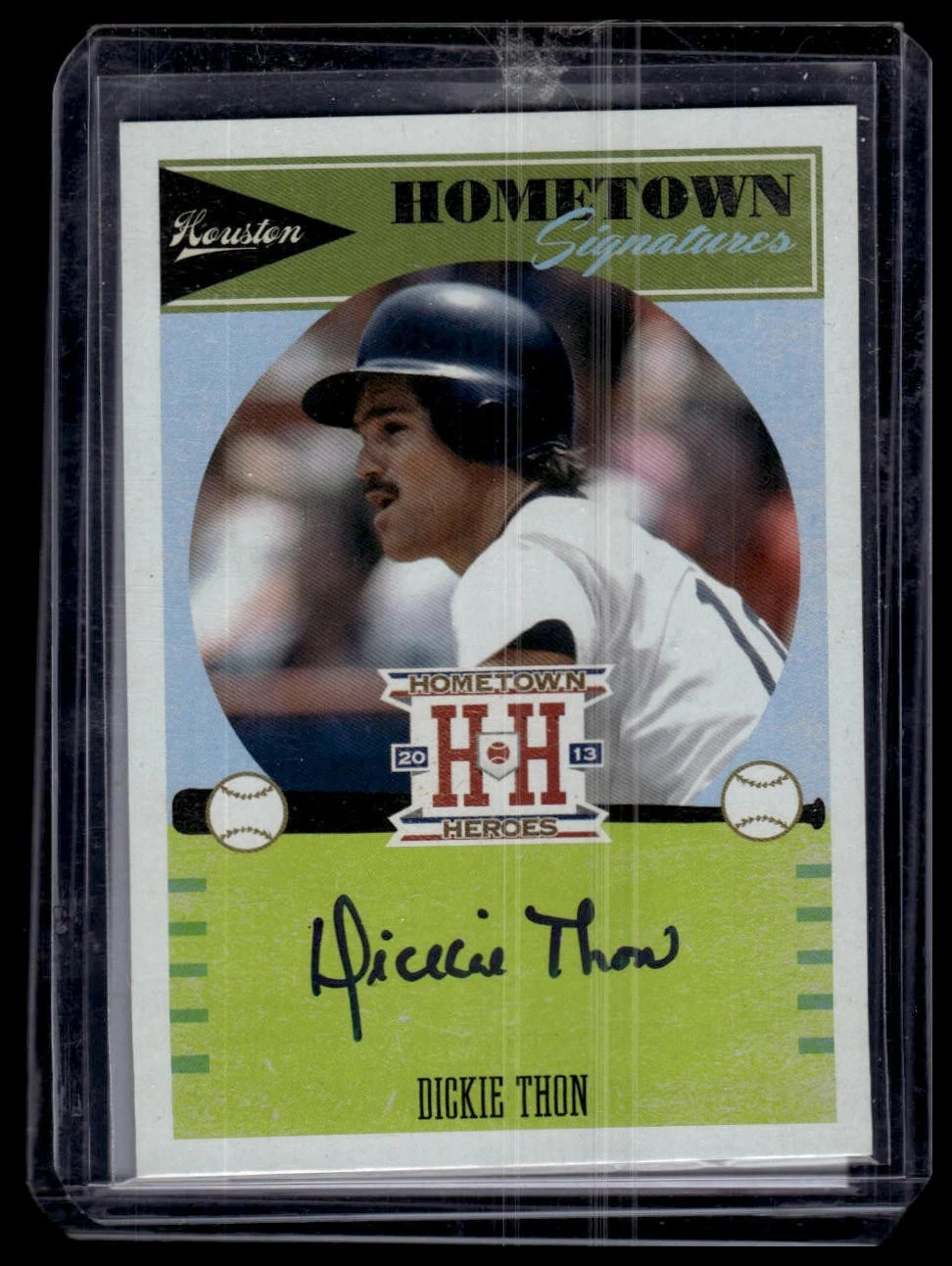 2013 Panini Hometown Heroes #HSDT Dickie Thon Hometown Signatures