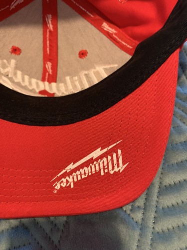 Milwaukee Tools M18 Fuel 3D Logo Baseball Style Cap Hat Colour is Red Adjustable - Picture 3 of 7