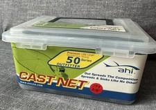Ahi CN53 3 Ft 3/8 Steel Cast Net Ube Chip Mon...
