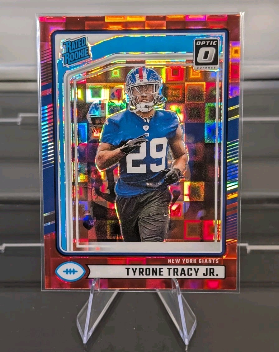 2024 - TYRONE TRACY JR. - Donruss Optic Rated Rookies Preview Holo Red Pandora