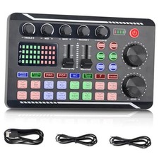 Professional Live Sound Card, Audio Mixer and Audio Interface with DJ F998
