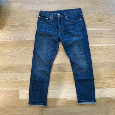 Levi's 512 Slim Taper Jeans W34 L30 Dark Blue Denim
