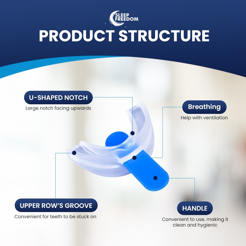 Dental Mouth Guard Snoring Stopper Grinding Teeth Sleep Freedom for Men & Women