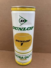 Vintage DUNLOP Extra Duty Yellow Tennis Balls Can NOS Sealed Unopened 2