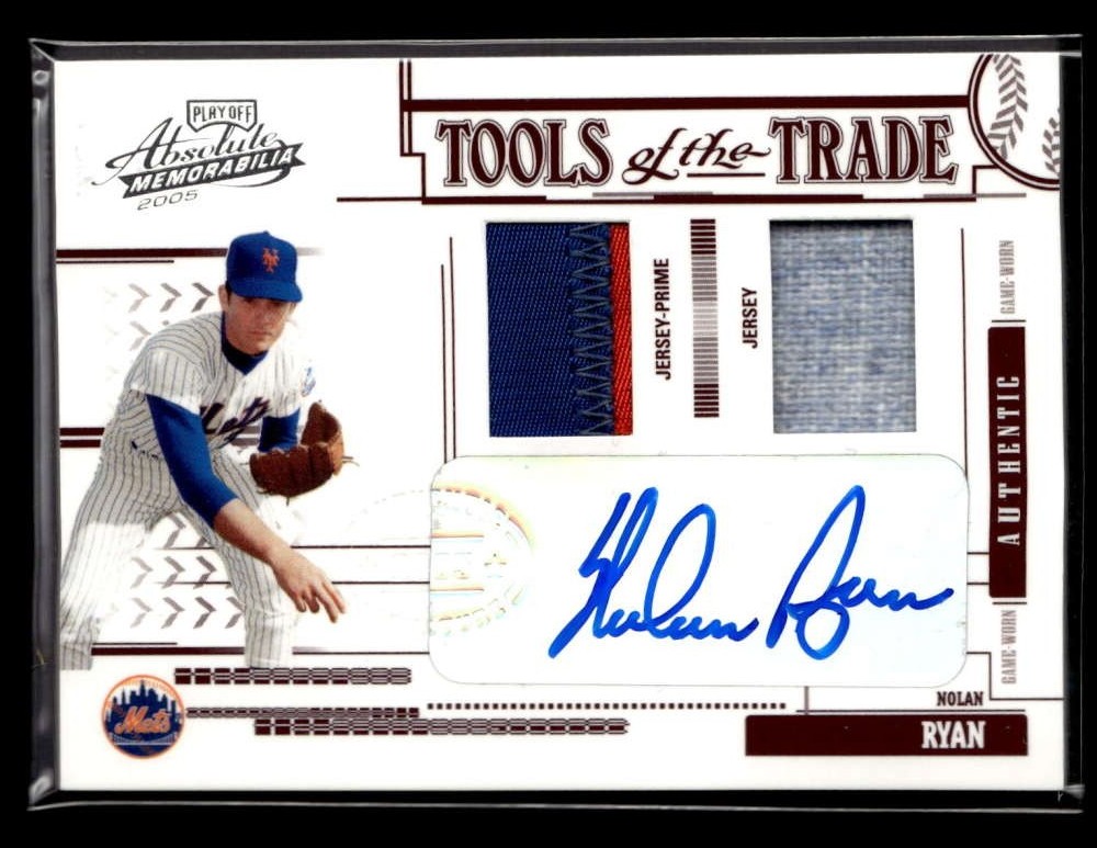 2005 Playoff Absolute Nolan Ryan Tools Trade Patch Auto Red /5 #TT-158 ZZ6646