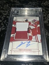 2022 Panini National Treasures Red #/11 Treylon Burks Auto/Patch BGS 9 RPA