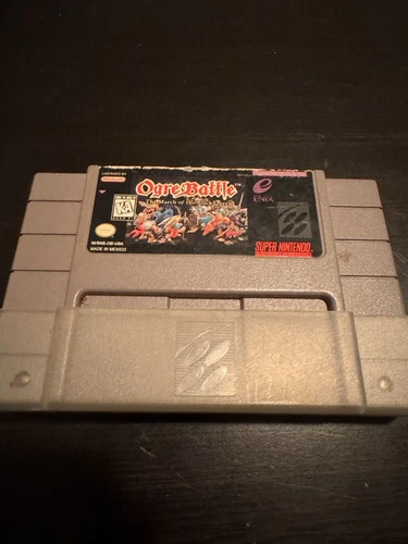Ogre Battle: The March of the Black Queen. SNES. Authentic.