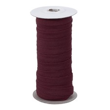 1/2"x20 Yards Dark Brown Elastic Bands Stretch Flat Elastic Cord for DIY Craft