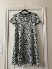 Ann Taylor Green And White Knit Dress Easter 