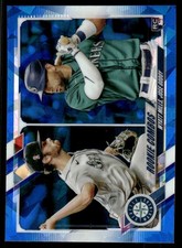 2021 Topps Chrome Update Sapphire Edition #US80 Jose Godoy / Wyatt Mills