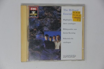 The Hilliard Ensemble Highlights From Their Catalogue CD Emi