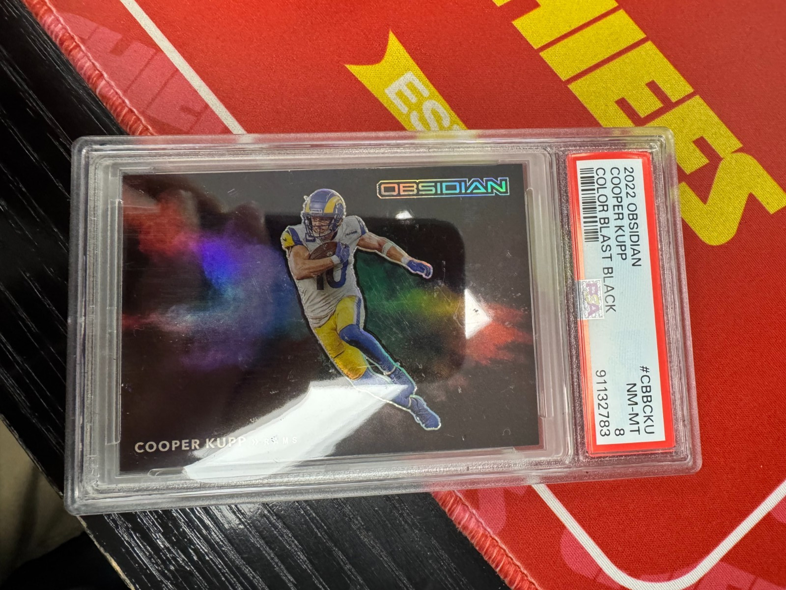 2022 Obsidian Football Cooper Kupp RAMS #CBB-CKU Color Blast Case Hit