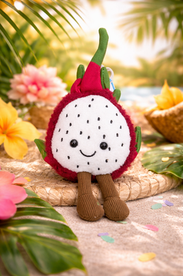 Jellycat Amuseables Dragon Fruit Plush Toy Stuffed Food Doll w