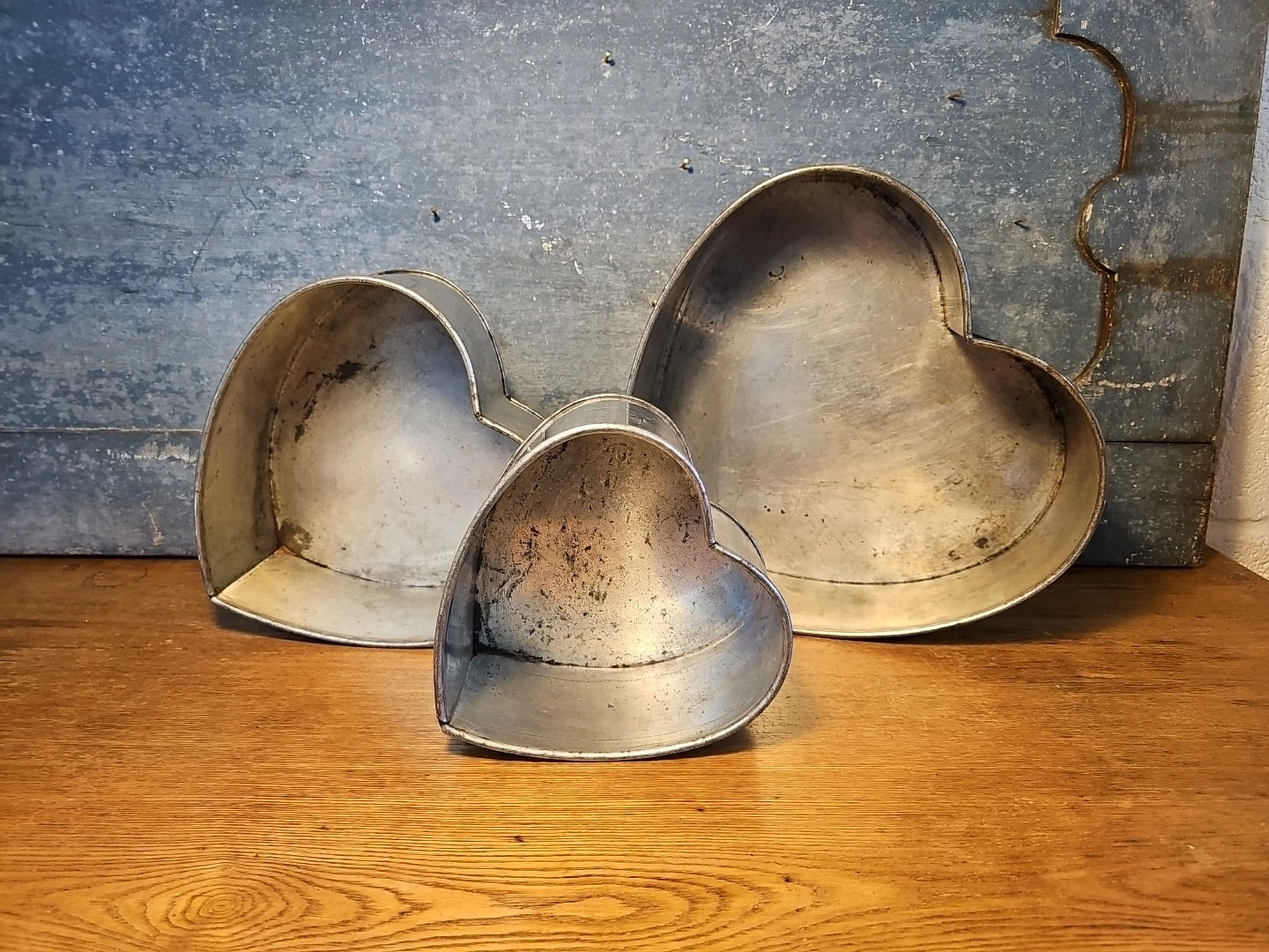 Vintage Heart Shape Cake Baking Tins Steel Graduated Tiered Wedding X3
Opens in a new window or tab