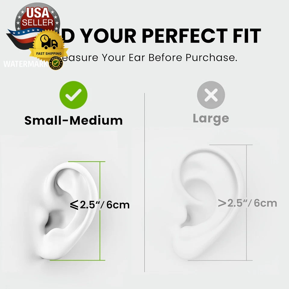Avantree Resolve (Small-Medium) – Wired Open-Ear Earbuds W/Mic & Over-Ear Hook,  - Image 2 of 4
