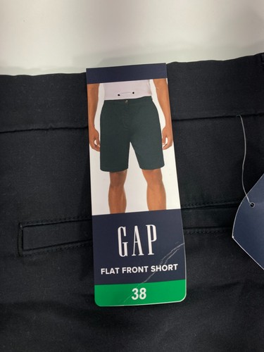 Pantalones Cortos Chinos Gap Frente Plano Para Hombre Talla 38 Negros Bolsillos Cortados Elastizados Nuevos con Etiquetas - Imagen 7 de 12