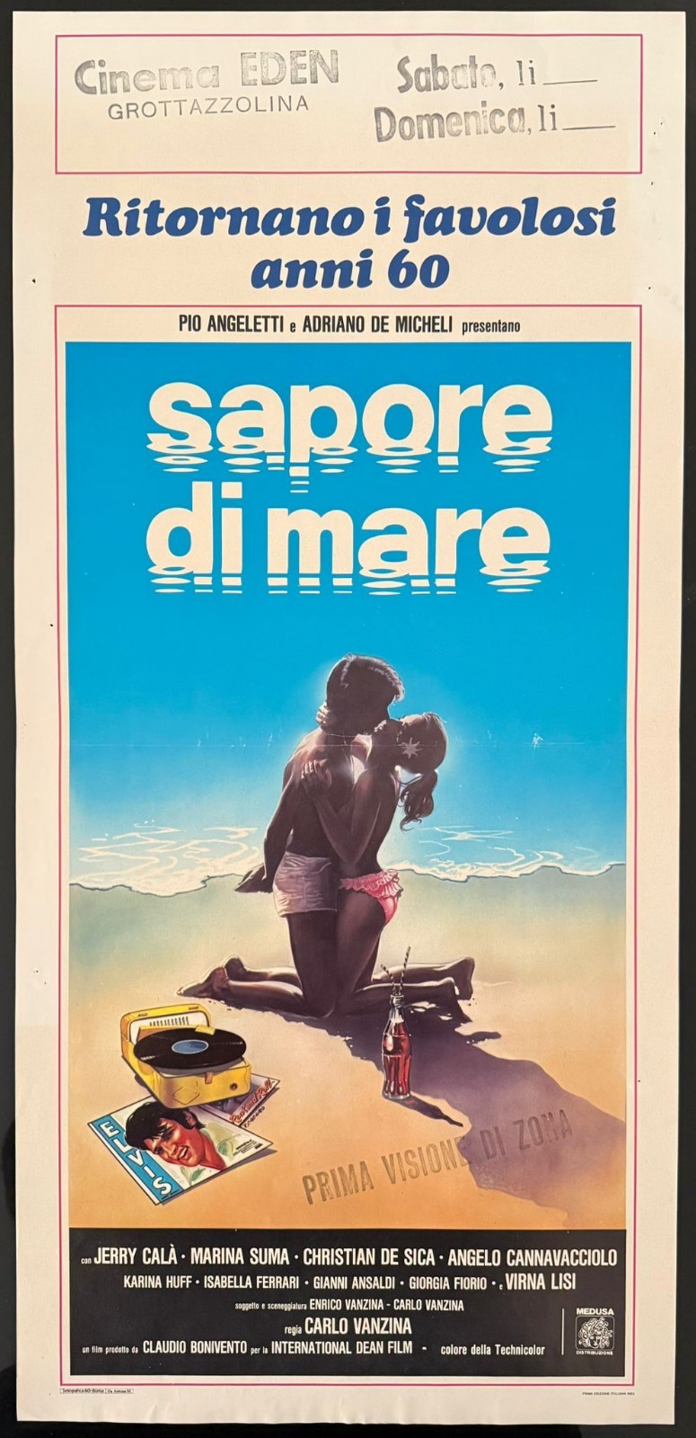 Locandina originale film Sapore di mare (1983) - Regia di Carlo Vanzina