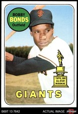 1969 Topps #630 Bobby Bonds Giants RC ASR 7 - NM