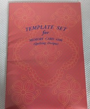 Janome template set 832429404 FOR memory card 106 quilting designs