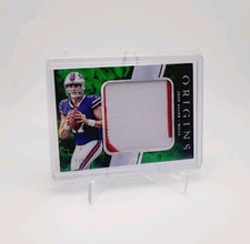 JOSH ALLEN 2018 Panini Origins 1/5 1ST! 1/1 Green 2 Clr Jumbo Patch Rookie BILLS