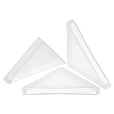 80Pcs Corner Protectors 6x50mm Plastic Right Angle Corner Guards Cushion, White