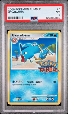 2009 Pokemon PSA 7 Gyarados 6/16 Pokemon Rumble English Garados NM