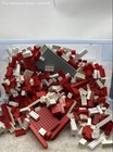 LEGO Red White Bricks, Plates & Parts Building Toys Lot Of Assorted In Case — photo 3