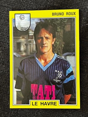 VIGNETTE STICKER PANINI FUSSBALL 1992 BRUNO ROUX LE HAVRE # 60 ERHOLUNG ENTFERNT