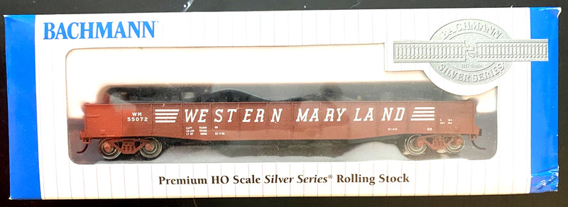 Bachmann Premium Ho 71901 50'6"Drop End Gondola w/Load Western Maryland New 