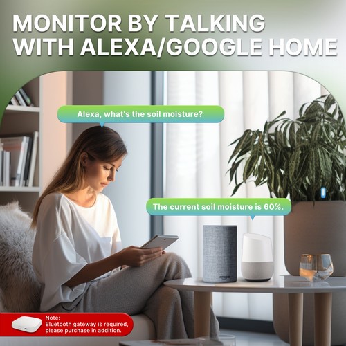 Tuya Misuratore Umidità Suolo Bluetooth Temperatura Umidità Tester Piante Monitor - Foto 3 di 15