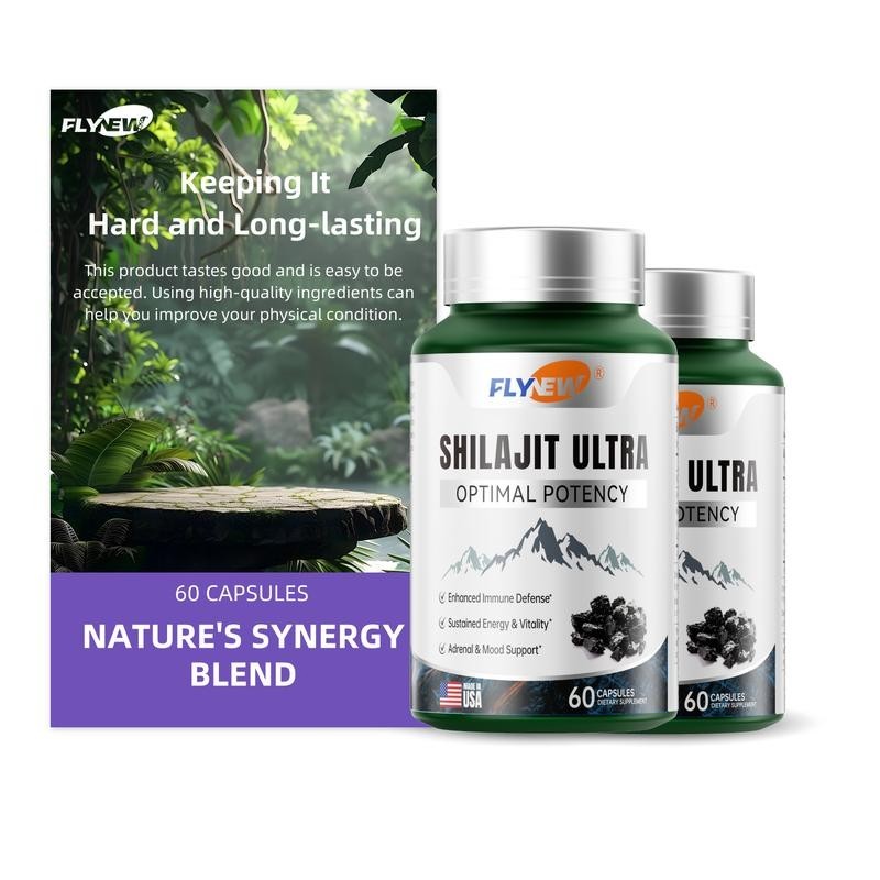 Buy 2get1 Flynew Optimal Potency Shilajit Ultra 60Capsules Made inEssential Mine