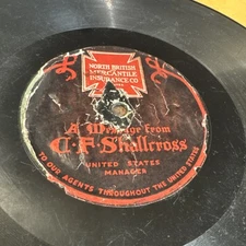 Arto Personal 78 RPM North British Mercantile Insurance Co Cecil Shallcross V-