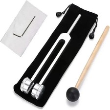 128Hz Healing Tuning Fork With Silicone Hammer Sound Therapy Musical Instrument