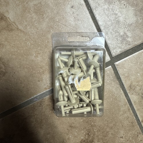 AP Products 013-139 Plastic 1" Rivets - Almond, Pack of 25 - Picture 2 of 3