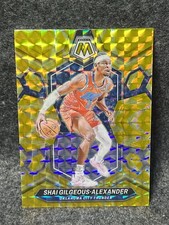 2023-24 Panini Mosaic Shai Gilgeous-Alexander #85 Reactive Yellow Mosaic Prizm