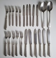WWII GREAT BRITAIN ROYAL AIR FORCE RAF OFFICER CANTEEN CUTLERY 23 Pieces Set