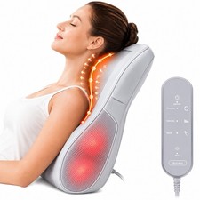 Shiatsu Neck  Back Massager with Heat Deep Tissue Massage Pillow with Remote
