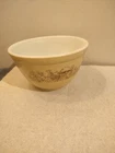 Vintage Pyrex Forest Fancies Mushroom 401 Bowl 1.5 Pint 750 ml Glass Mixing Tan