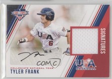 2018 USA Baseball Stars & Stripes and Material Signatures Tyler Frank Auto 1u6