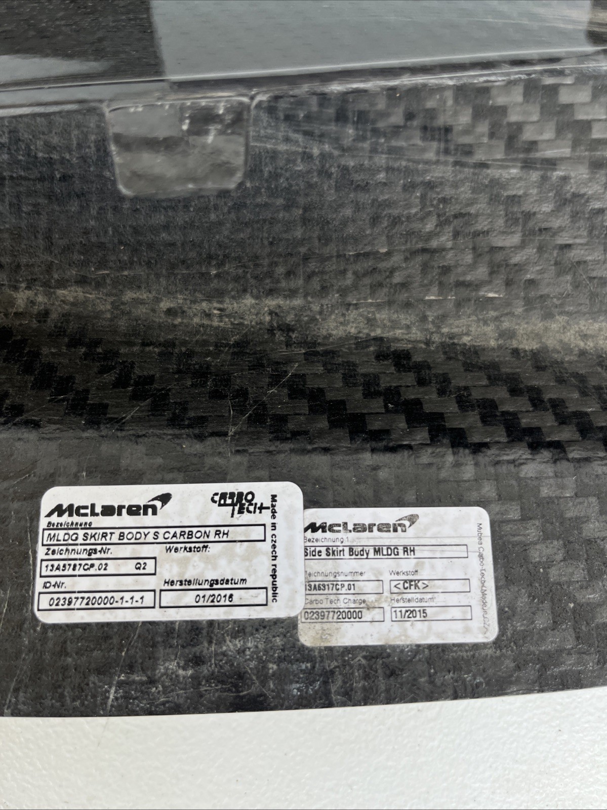 2015 16 17 18 2019 Mclaren 570s Rear Right Side Skirt Used Oem 13A5787CP 02