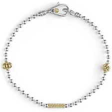 New LAGOS CAVIAR ICON Two-Tone STERLING SILVE...