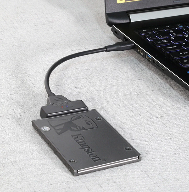 USB 3.0 auf 2.5 SATA 3 Festplatte 22 Pin Adapter Kabel UASP Konverter für SSD HDD - Bild 4 von 4